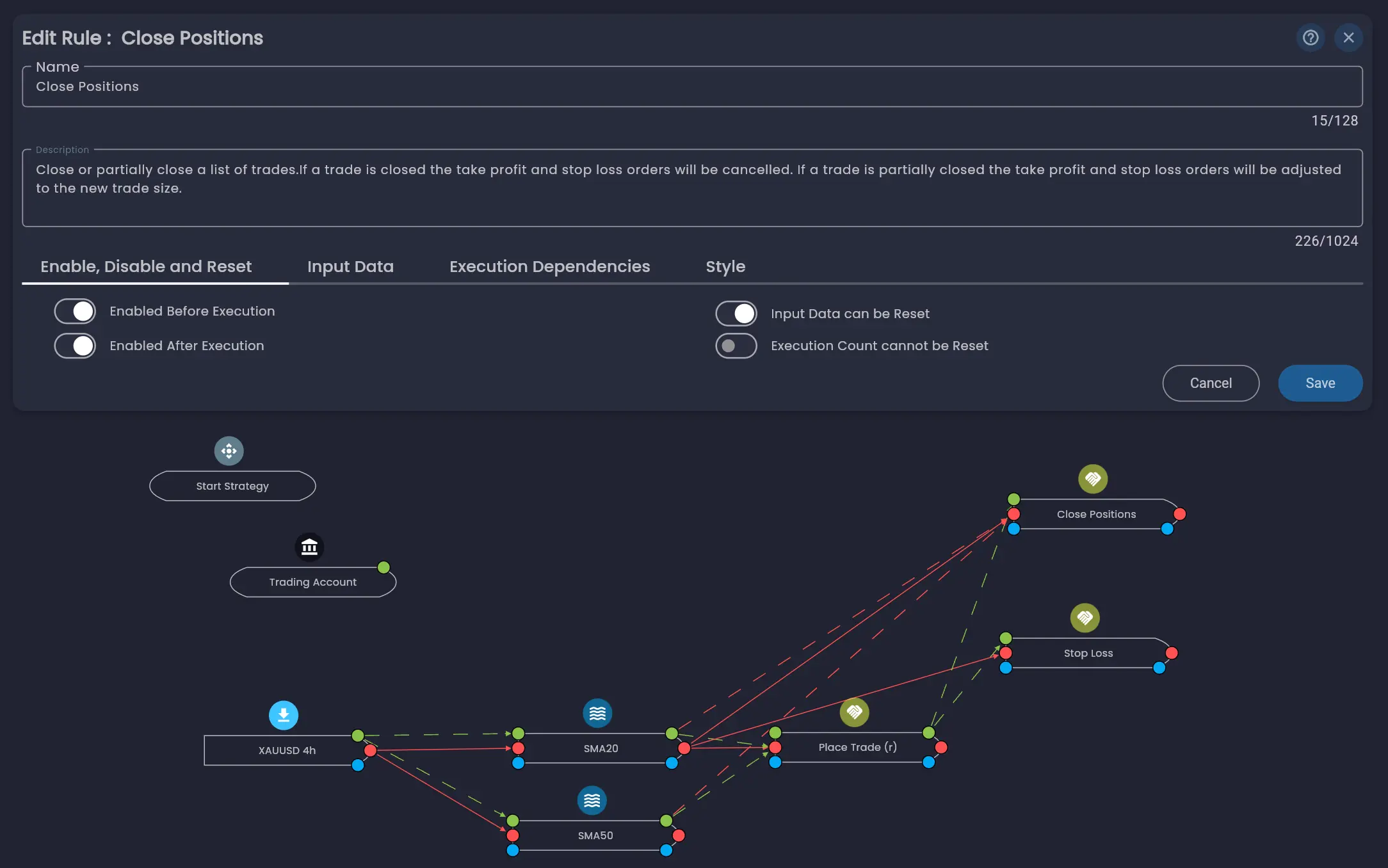 Disabled After Execution