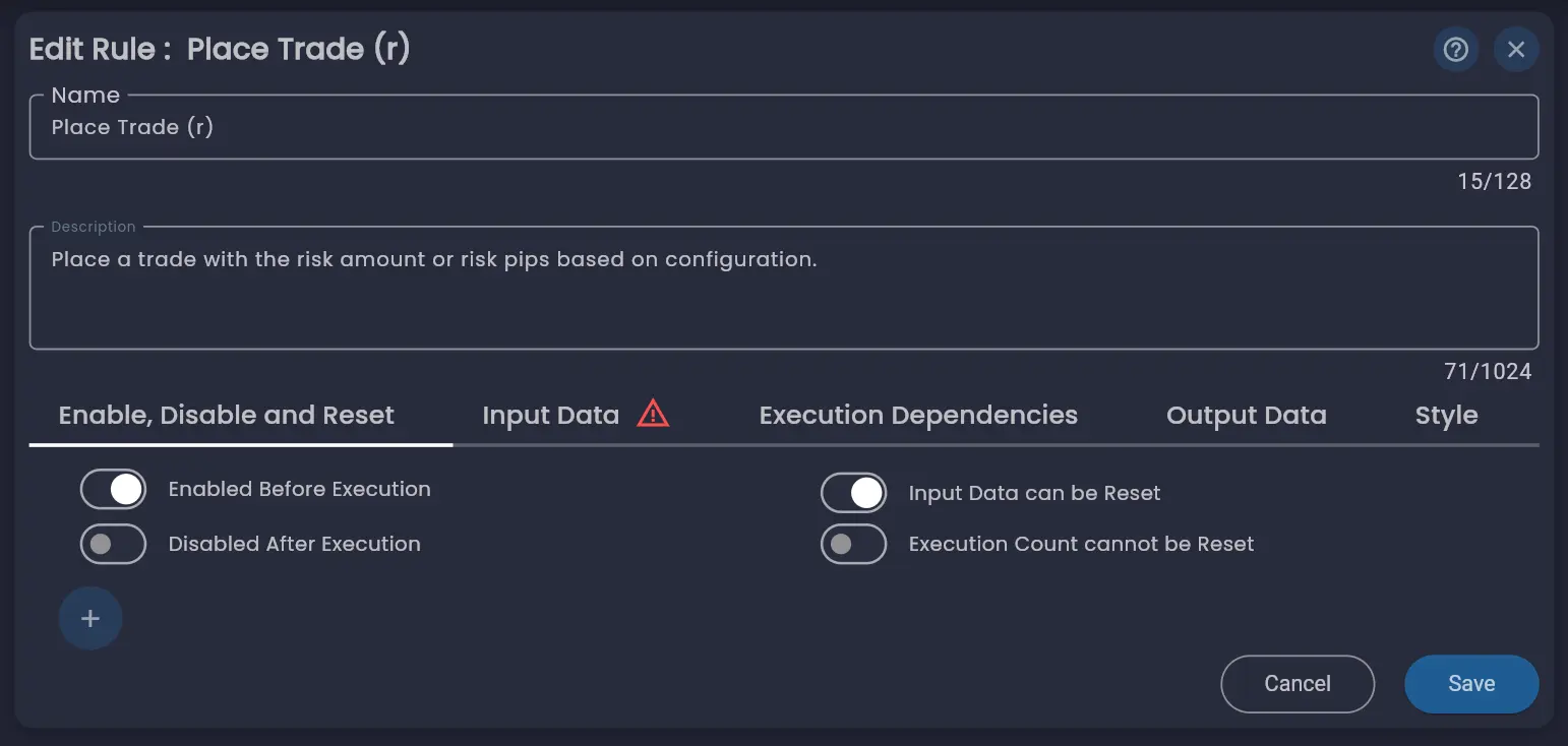 Enable Disable Reset